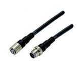 Cable with connectors on both cable ends, M8 straight socket (female), XS3W0002B