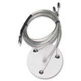 Hanging set for Nova R 350/400/500 lights, 1.1m, white rosette color