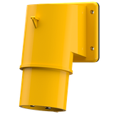 Panel mounted inlet, 32A3p 4h110V,  IP44