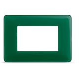 Cover plate Matix 3-module Emerald