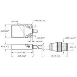 Inductive Sensor With WeldGuard™ Coating and Increased Switching Distance   BI8U-Q08-AP6X2-0.2-RS4T/S1589