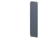 SIVACON, mounting plate, for cabinet side, perforated, D: 600 mm, H: 2200 mm, zinc-plated The