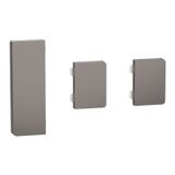 Push button, KNX, Merten System Design, 3gang, rockers, nickel metallic