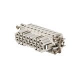 HDC insert, Female, 250 V, 16 A, Number of poles: 16, Crimp connection, Size: 5