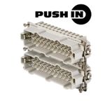 HDC insert, Male, 500 V, 16 A, Number of poles: 24, PUSH IN, Size: 8