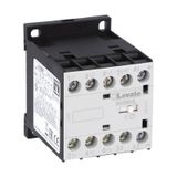 Three-pole contactor, IEC operating current Ie (AC3) = 9A, DC coil low consumption, 24VDC, 1NC auxiliary contact