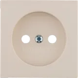 Central part for socket without earth pin, Berker S.1/B.x, cream, gloss