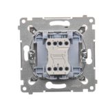 Key with the "horizontal" pictogram for switches and electronic controllers, Bronze matt, metalic