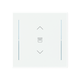 LFJW/A.1.70.1-44M Cover plate with legend with Symbol "venetian blind" studio white matt - Trevion®