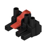 PCB plug-in connector, female plug, 7.62 mm, Number of poles: 3, 180°, Clamping yoke connection, Clamping range, max. : 4 mm², Box