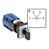 Step switch 1-pole, 4 steps/10A/1-2-3-4