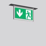 HALYXX, 4,7 W, black, on/off Recessed ceiling luminaires, L 320 B 55 H