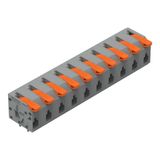 2601-1310 PCB terminal block; lever; 1.5 mm²; Pin spacing 7.5 mm; 10-pole; Push-in CAGE CLAMP®; 1,50 mm²; gray