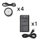 KIT 4 WIRELESS POWER CHARGERS 15W ALU DIAM 80 WITH 2P EU PLUG