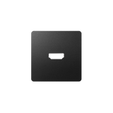 Cover for HDMI (v1.4) socket, female, Graphite