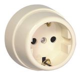 EARTH SOCKET (SCHUKO TYPE) IVORY