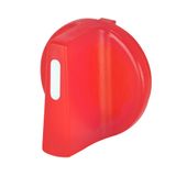Red knob for illuminated selector switch