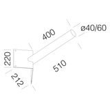 ATTACCO ANGOLARE 249 RAL9006