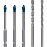 EXPERT HEX-9 HardCeramic Drill Bit Mixed Set 6 mm 5-pc