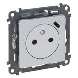 SOCKET 2P+E FB USB C ALUMINIUM+FRAME VALENA LIFE