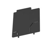 MT45V TW  Partition, for instrument insert Modul 45, graphite black Polyamide
