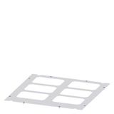 Floor plate for module inserts IP30, D: 600mm W: 600mm