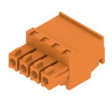 PCB plug-in connector, female plug, 3.81 mm, Number of poles: 4, 270°, Clamping yoke connection, Clamping range, max. : 1.5 mm², Box