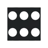 Cover plate - KNX 3-gang sensors - 2M - Matt Black