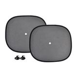 Sun blinds 44x38cm, 2 pieces, black, nylon mesh