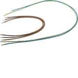 Outgoing wiring harness, univ.Z, 10 mm², 5P, L1,2,3,N, PE=700, 700, 700, 1350, 1400, H/H
