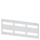ALPHA 630 DIN, cover, height=300 mm, width=750 mm, cutout 6x 12 MW