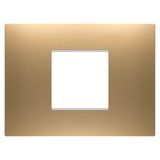 EGO PLATE - IN PAINTED TECHNOPOLYMER - 2 MODULES - GOLD - CHORUSMART