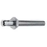6 mm POAG plug, screw connection, silver, 04.0058