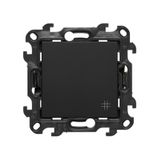 Intermediate switch, (module), Simon 24, IP20/IP44, 10AX, black matt