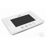 video intercom: 7" color monitor with memory, SD card port, plastic/aluminum, black + power supply