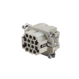 HDC insert, Female, 500 V, 16 A, Number of poles: 10, Crimp connection, Size: 3