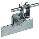 Roof cond. holder StSt f. tin roofs w. parallel seam DEHNgrip f. Rd 8m