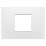 EGO PLATE - IN TECHNOPOLYMER - 2 MODULES - SATIN WHITE - CHORUSMART