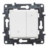 PUSH BUTTON DIMMER UNIVERSAL WHITE