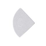 End cap for RS2 without hole, silver color, 1pc