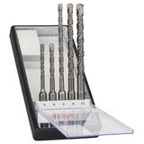 5-piece Robust Line SDS plus-5 hammer drill bit set 5 - 10 mm