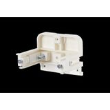 T-Slot mounting bracket for wall outlets - horizontal mounting without