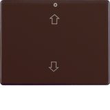 Rocker imprinted arrows symbol, arsys, brown glossy