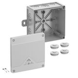 Junction box, Type of protection IP66/IP67/IP69, max. 10², IK09, Protection class II, Ui 1000V AC, Ui 1000V DC, DLG, DNV, VDE, Halogen free