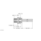 M12 Power Flange Front-mounted   FS54PK-1/M16