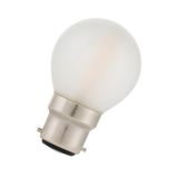 LED Filament G45 B22d 240V 4W 2700K Frosted