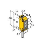Photoelectric Sensor Retroreflective Sensor with Polarizing Filter   Q12RB6LP W/30