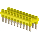 4.5 mm socket header, solder connection, yellow, 63.9358-24