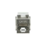 0229/06-500 Keystone Modular Jack 2x RJ45 Cat.6A 8(8) silver