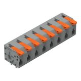 2601-1308 PCB terminal block; lever; 1.5 mm²; Pin spacing 7.5 mm; 8-pole; Push-in CAGE CLAMP®; 1,50 mm²; gray
